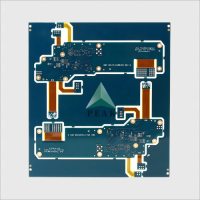 16 Layers FR4 IT180A+PI Immersion Gold 3u Rigid-Flex Multilayer PCB