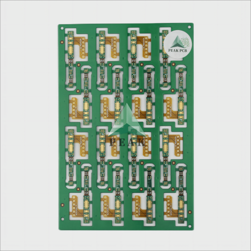 4 Layers 1+N+1 Structure (L1-2;L2-3;L3-4) Small Format ENIG HDI Rigid-Flex PCB