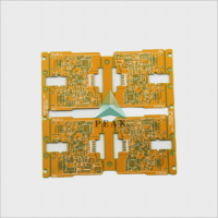 Customized (L1-L2;L2-L3;L3-L4) 4 Layers Yellow Soldermask POFV HDI PCB